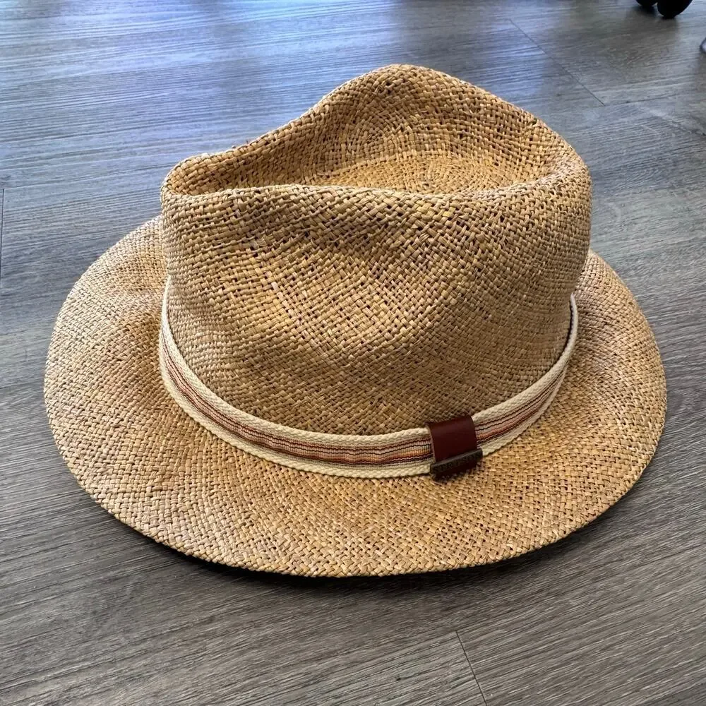 STETSON Tacon Seagrass Traveller Hat Men’s XL Preppy Summer Beachy